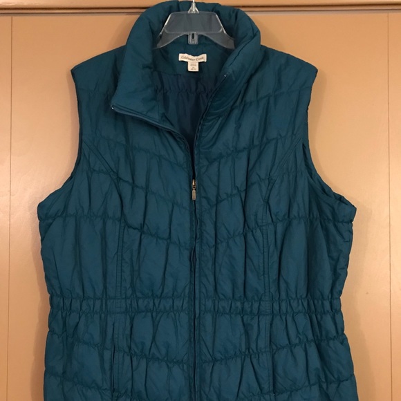Coldwater Creek Jackets & Blazers - Coldwater Creek teal puffer vest 2X